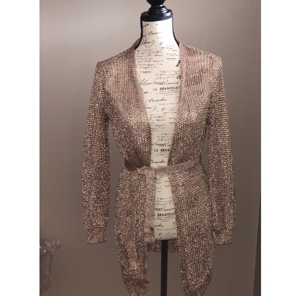 Metallic cardigan